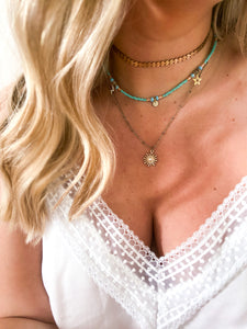 Layered Necklace Turquoise